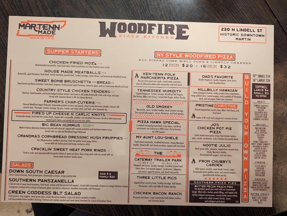 Woodfire Pizza Kitchen Menu image 3